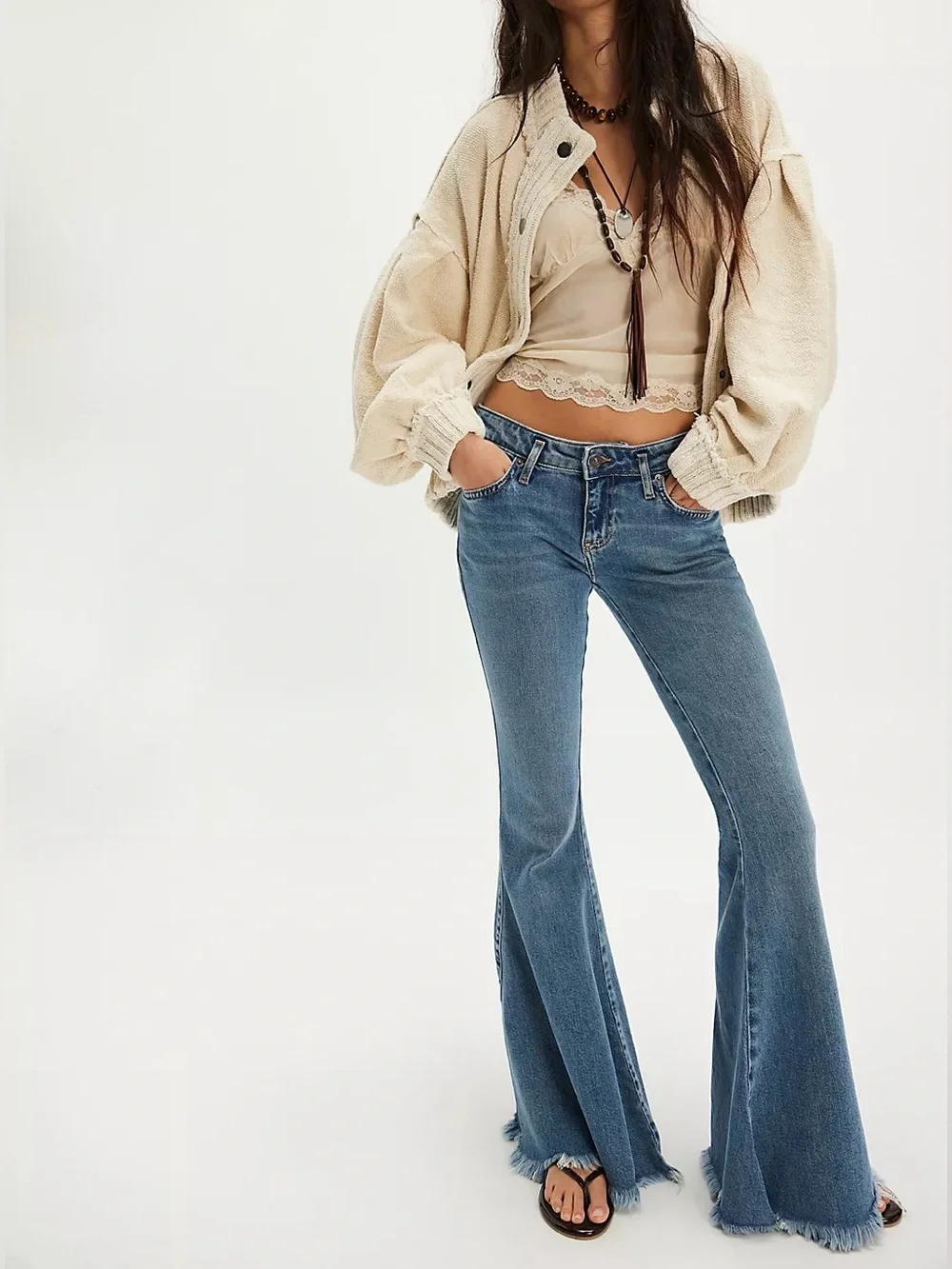 NWOT Free People We The Free Cute In This Cardi - Tea Ivory Cream - XS